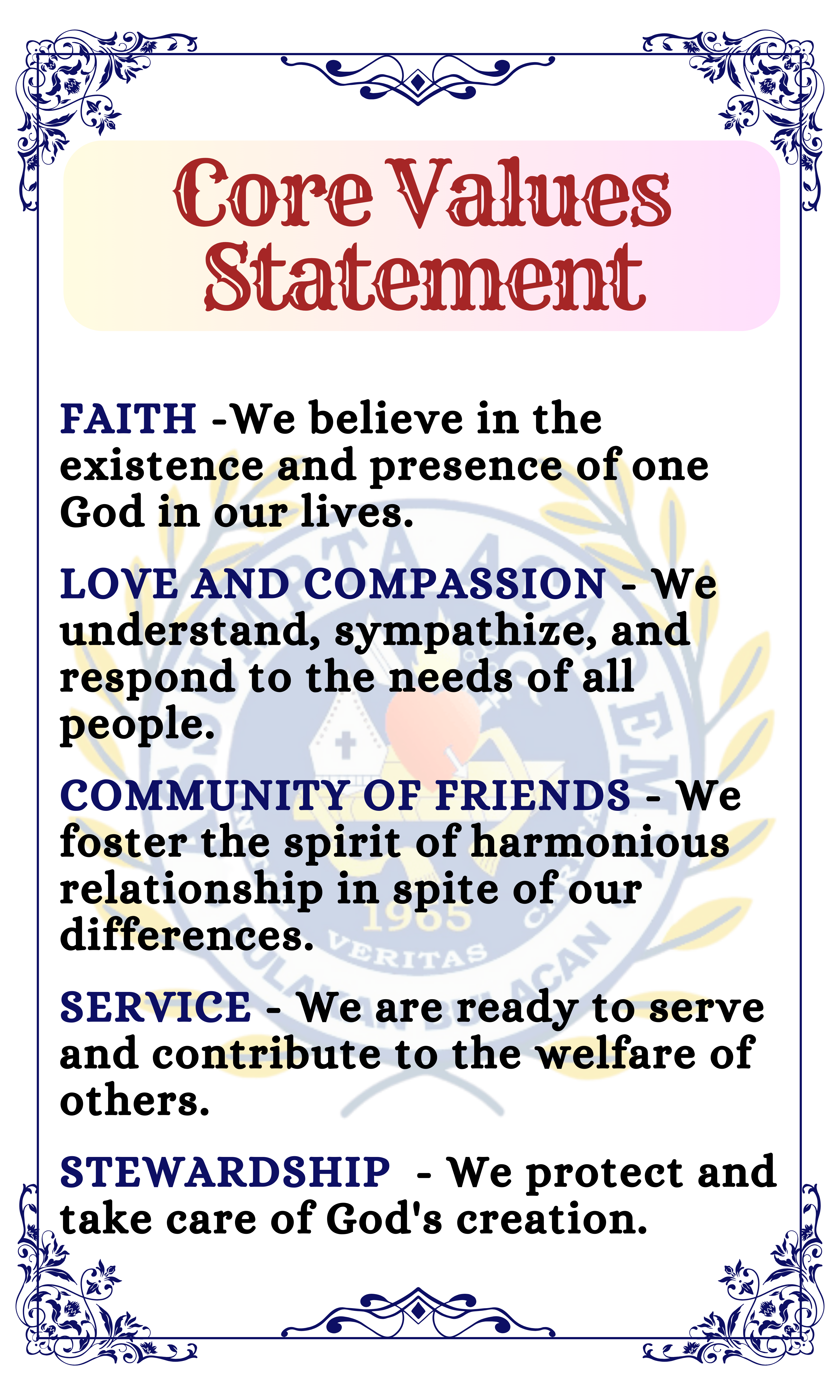 Core Values Statement